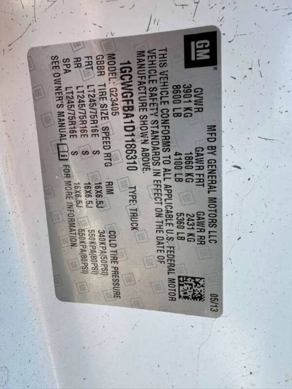 2013 Chevrolet Express 2500