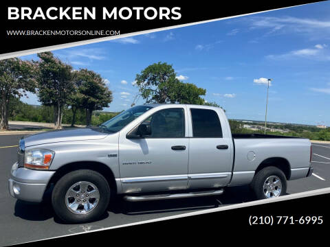 2006 Dodge Ram 1500 for sale at BRACKEN MOTORS in San Antonio TX