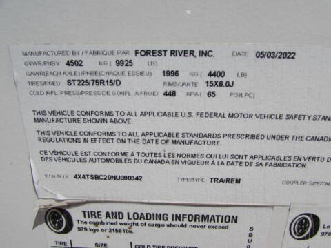 2022 Forest River 270FKS