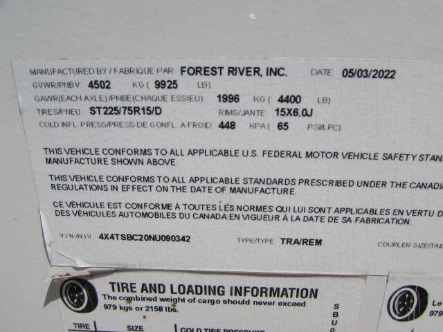 2022 Forest River 270FKS