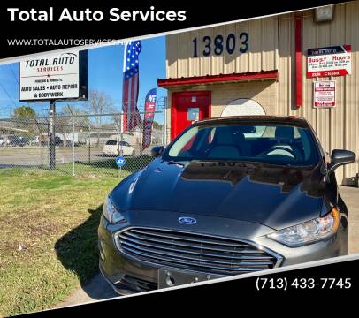 2019 Ford Fusion for sale at Total Auto Services in Houston TX