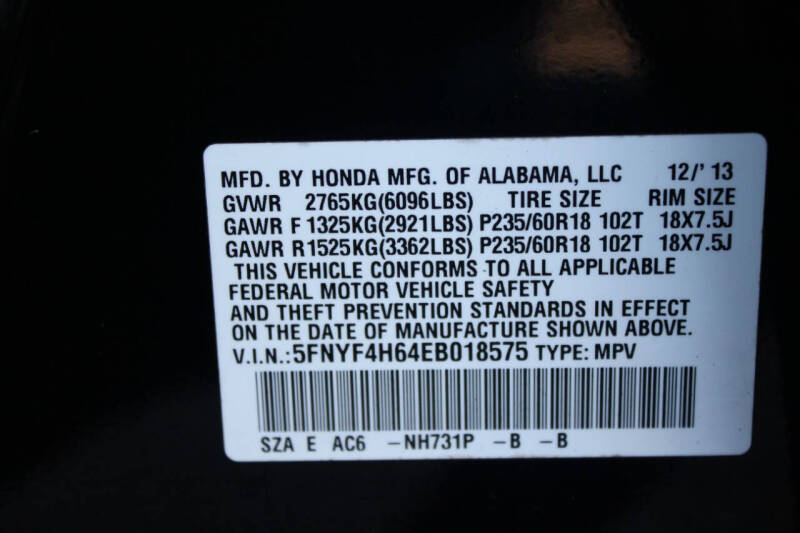 2014 Honda Pilot EX-L w/DVD
