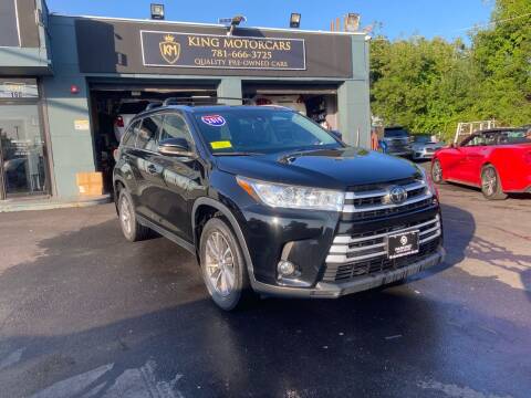 2019 Toyota Highlander for sale at King Motor Cars in Saugus MA