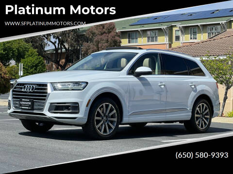 2019 Audi Q7 for sale at Platinum Motors in San Bruno CA