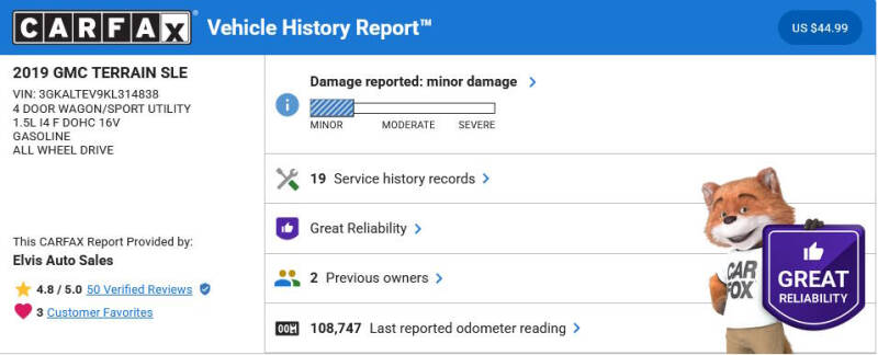 2019 GMC Terrain SLE