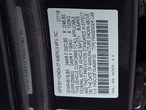 2018 Honda Accord Hybrid