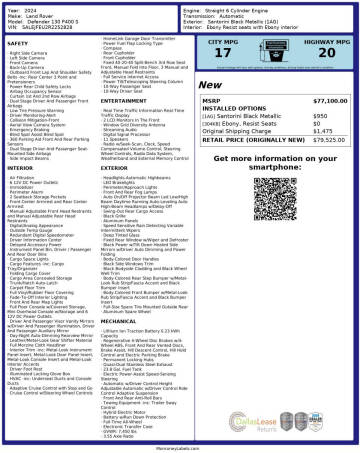 2024 Land Rover Defender 130 P400 S