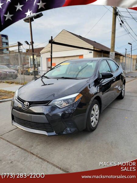 2014 Toyota Corolla for sale at MACK'S MOTOR SALES in Chicago IL
