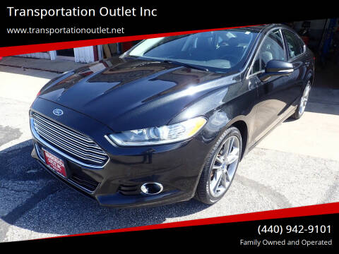 2014 Ford Fusion for sale at Transportation Outlet Inc in Eastlake OH