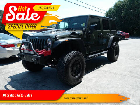 2015 Jeep Wrangler Unlimited for sale at Cherokee Auto Sales in Acworth GA