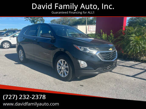 2019 Chevrolet Equinox for sale at David Family Auto, Inc. in New Port Richey FL