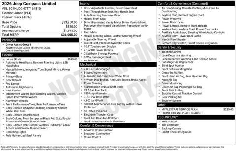 2026 Jeep Compass Limited