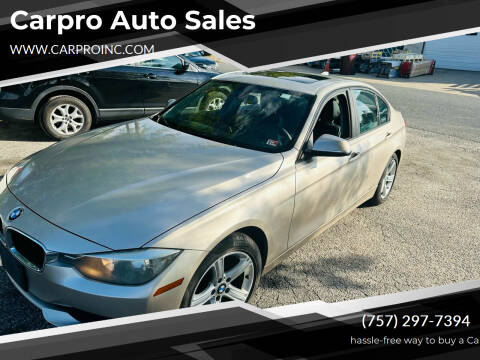 2013 BMW 3 Series for sale at Carpro Auto Sales in Chesapeake VA