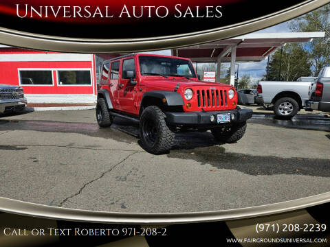 2010 Jeep Wrangler Unlimited for sale at Universal Auto Sales in Salem OR
