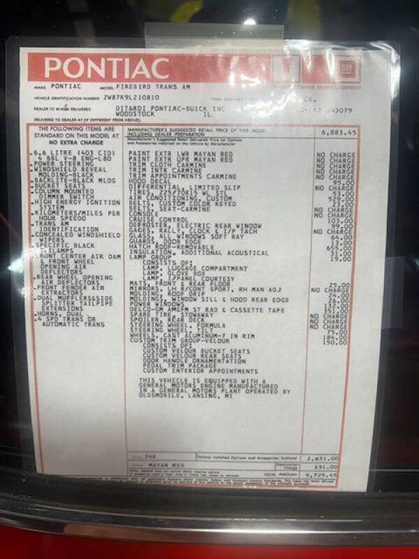 1979 Pontiac Trans Am