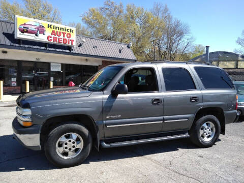 2002 Chevrolet Tahoe for sale at KINNICK AUTO CREDIT LLC in Kansas City MO