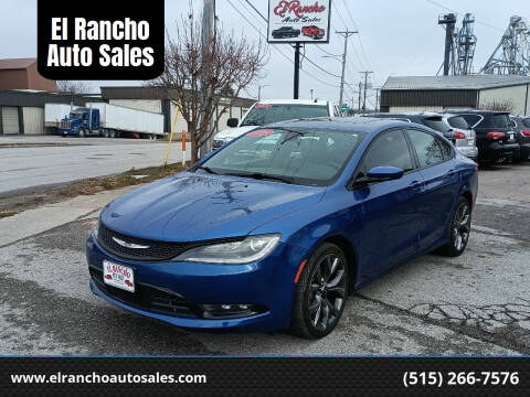 2015 Chrysler 200 for sale at El Rancho Auto Sales in Des Moines IA