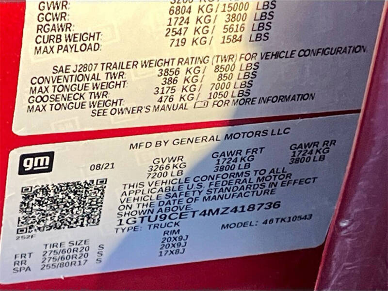 2021 GMC Sierra 1500