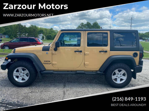 2013 Jeep Wrangler Unlimited for sale at Zarzour Motors in Chesterland OH