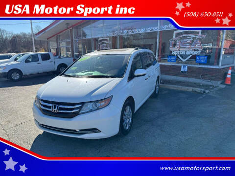 2016 Honda Odyssey for sale at USA Motor Sport inc in Marlborough MA