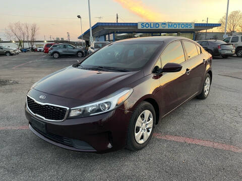 2018 Kia Forte for sale at SOLID MOTORS LLC in Garland TX
