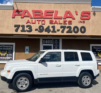 2015 Jeep Patriot for sale at Fabela's Auto Sales Inc. in South Houston TX