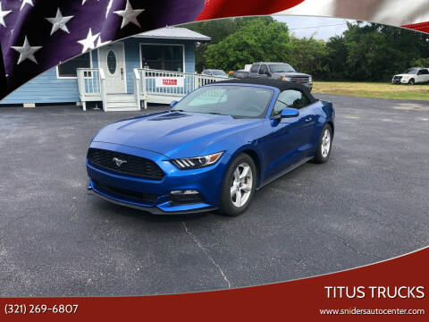 2017 Ford Mustang for sale at Titus Trucks in Titusville FL