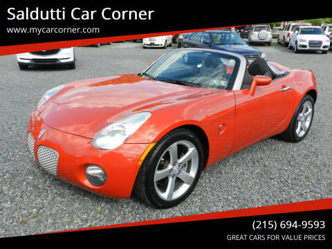 2008 Pontiac Solstice for sale at Saldutti Car Corner in Gilbertsville PA
