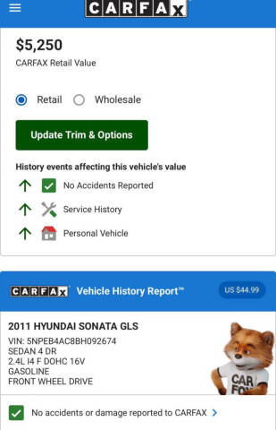 2011 Hyundai Sonata GLS