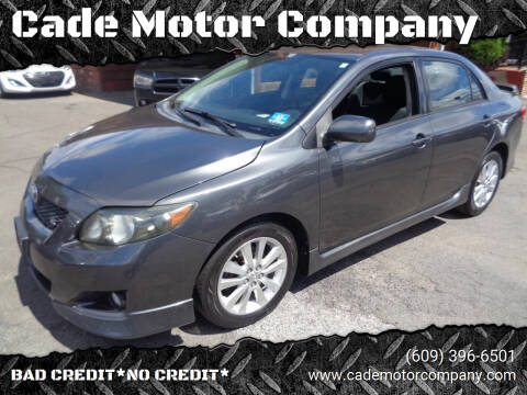 2009 Toyota Corolla for sale at Cade Motor Company in Lawrence Township NJ