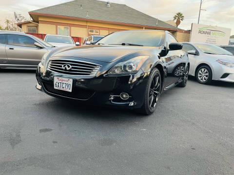 2012 Infiniti G37 Coupe for sale at Ronnie Motors LLC in San Jose CA