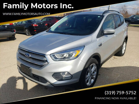 2017 Ford Escape for sale at Family Motors Inc. in West Burlington IA