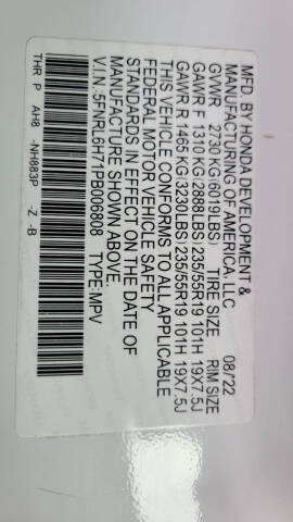 2023 Honda Odyssey Sport