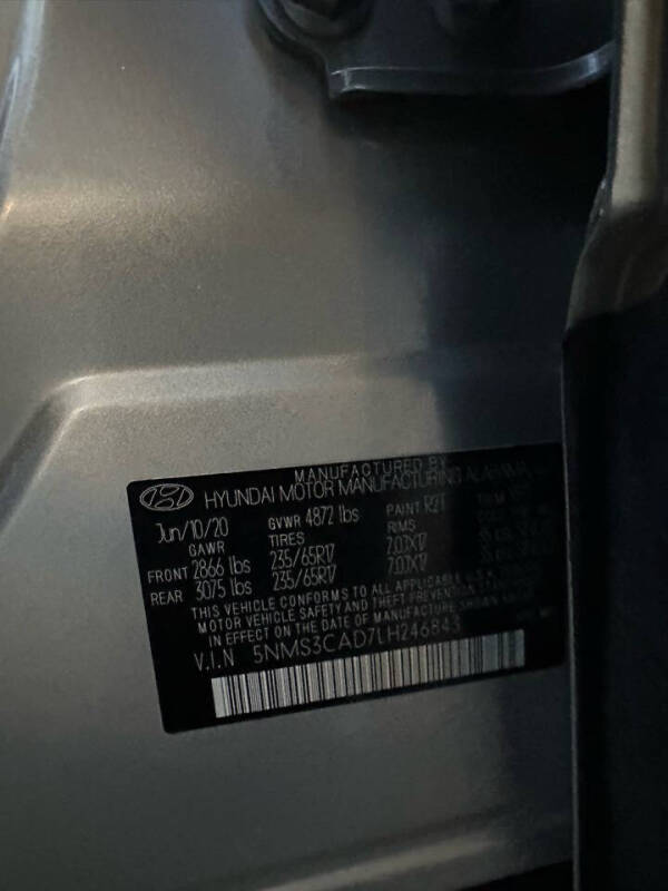 2020 Hyundai Santa Fe SEL