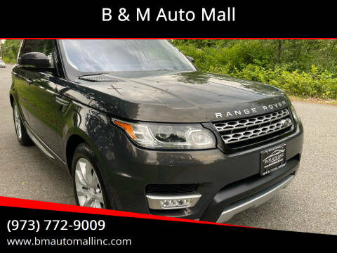 2015 Land Rover Range Rover Sport for sale at B & M Auto Mall in Clifton NJ