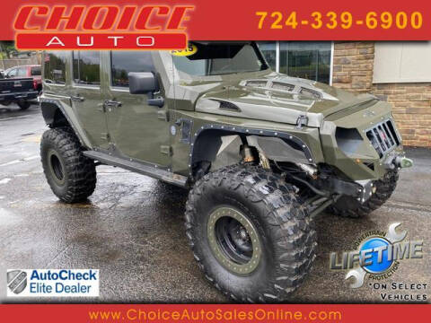2015 Jeep Wrangler Unlimited for sale at CHOICE AUTO SALES in Murrysville PA