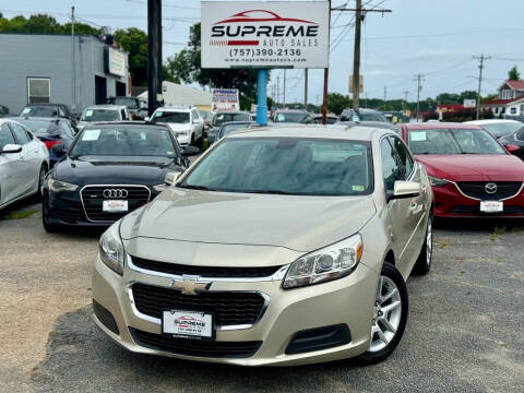2014 Chevrolet Malibu for sale at Supreme Auto Sales in Chesapeake VA