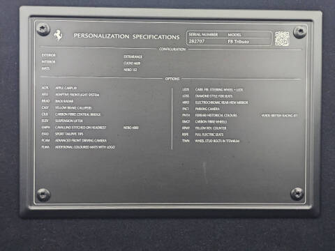 2022 Ferrari F8 Tributo