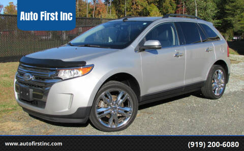 2013 Ford Edge for sale at Auto First Inc in Durham NC