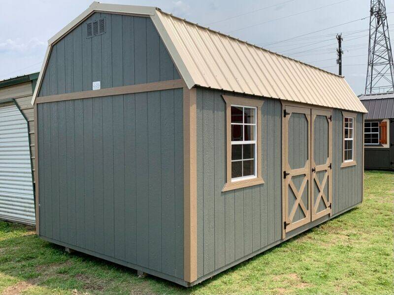 2023 Burnett Affordable Buildings 10x20 Side Lofted Barn for sale at Lakeside Auto RV & Outdoors in Cleveland OK