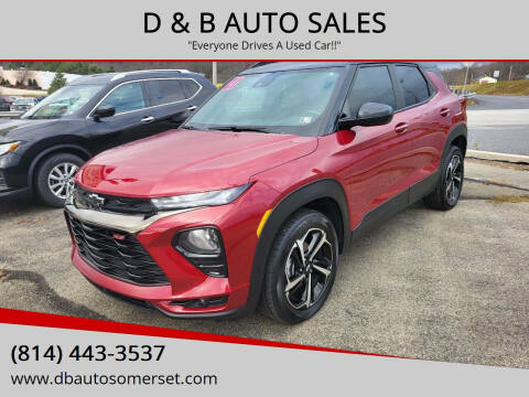 2021 Chevrolet TrailBlazer for sale at D & B AUTO SALES in Somerset PA