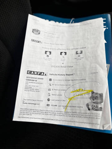 2019 Dodge Grand Caravan SE