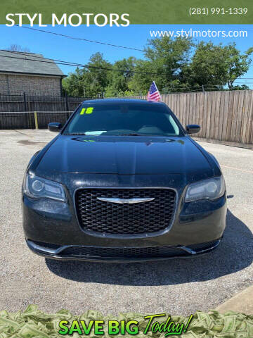 2018 Chrysler 300 for sale at STYL MOTORS in Pasadena TX