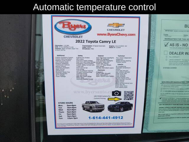 2022 Toyota Camry LE