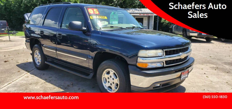 2005 Chevrolet Tahoe for sale at Schaefers Auto Sales in Victoria TX
