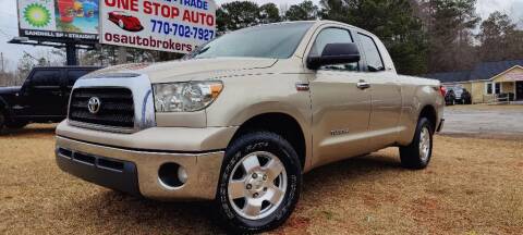 2007 Toyota Tundra for sale at One Stop Auto LLC in Carrollton GA