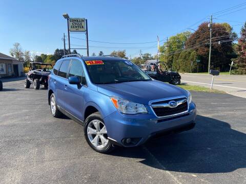 2016 Subaru Forester for sale at Conklin Cycle Center in Binghamton NY