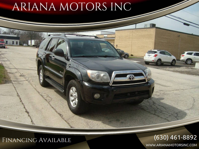 2007 Toyota 4Runner for sale at ARIANA MOTORS INC in Addison IL