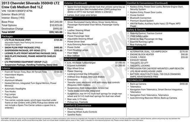 2013 Chevrolet Silverado 3500HD