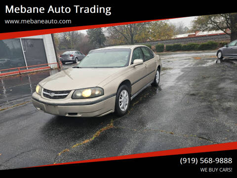 2003 Chevrolet Impala for sale at Mebane Auto Trading in Mebane NC